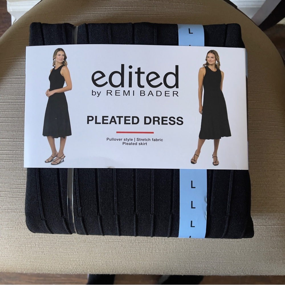 Black Pleated Dress